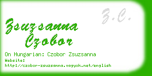 zsuzsanna czobor business card